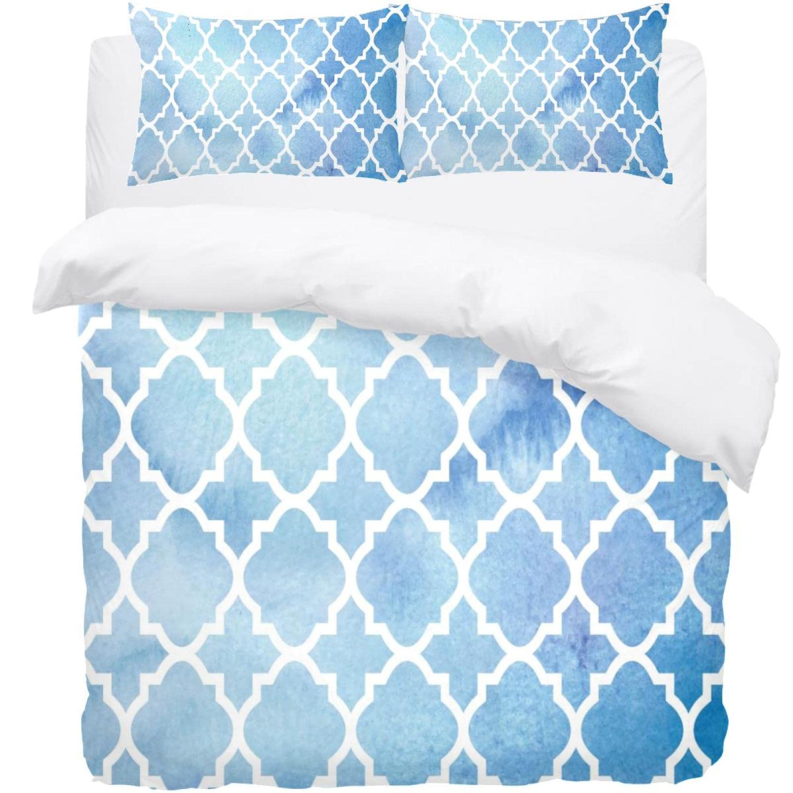 Parure de lit simple bleu pour raviver une chambre terne