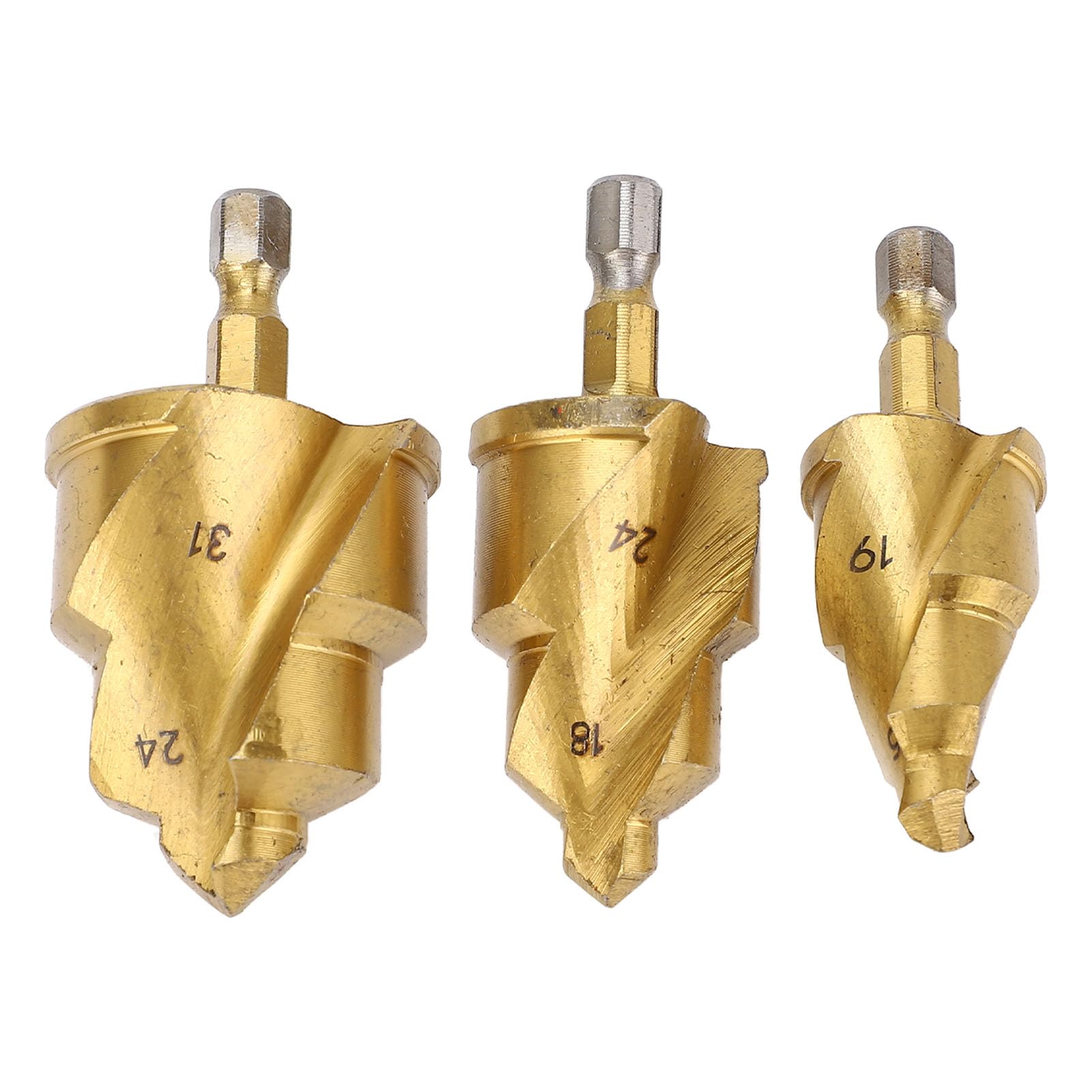 PPR Lifting Drill Bit, 3Pcs Heavy Duty Pipe Reaming Drill Bits with 1/4in Hex Shank, 20/25/32mm, Robust Construction, for PPR Pipe, PVC Pipe, Plastic Pipe, MPP Pipe