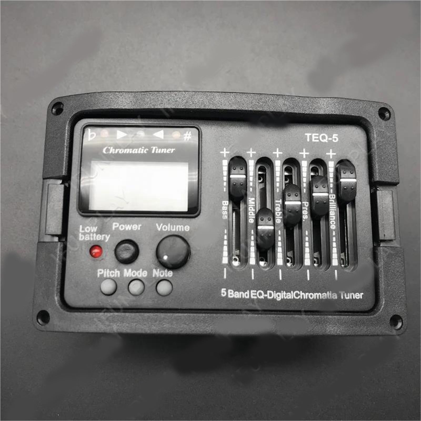 Preamplificatore per chitarra acustica a cinque bande equalizzatore mixer digitale accordatore pickup piezoelettrico Pickup Chitarra Acustica