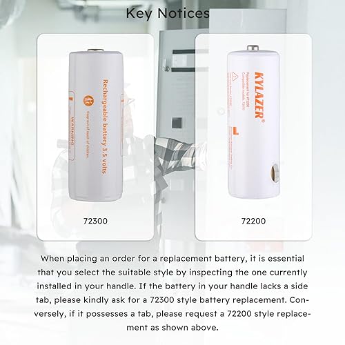 Miniatura 8 de Batería de repuesto para Welch Allyn 72300: batería recargable de níquel-cadmio de 3.5V 800mAh