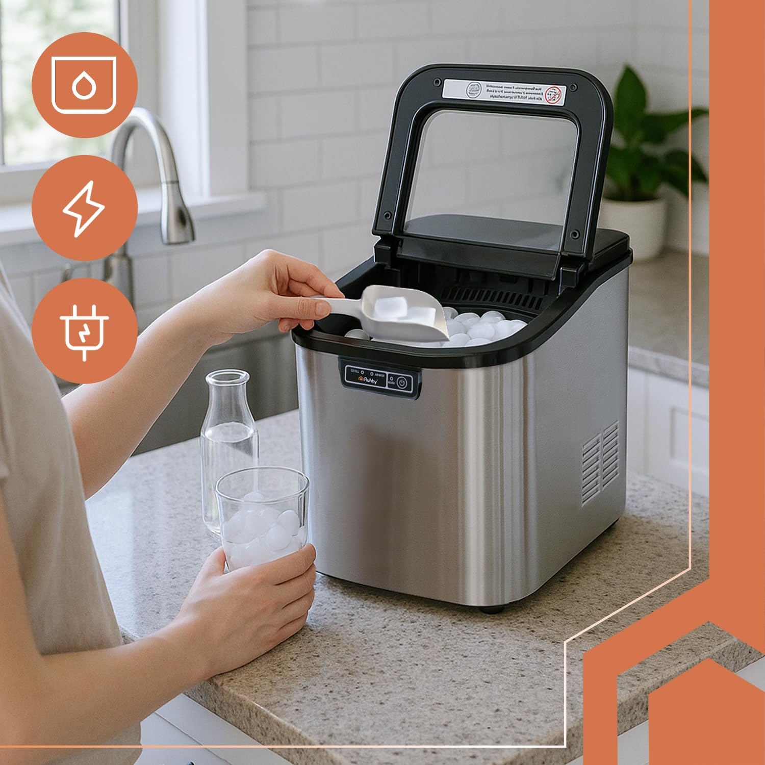 Machine à glaçons Aucun raccord plomberie Broyeur à Glace Offert 5537