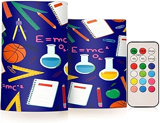 SPRIPORT Science Education Item Flameless Candles for Outdoor Indoor Color Changing LED Candles with Remote Timer Battery Operated Candles for Decoration Gifts Home Wedding Halloween Christmas
