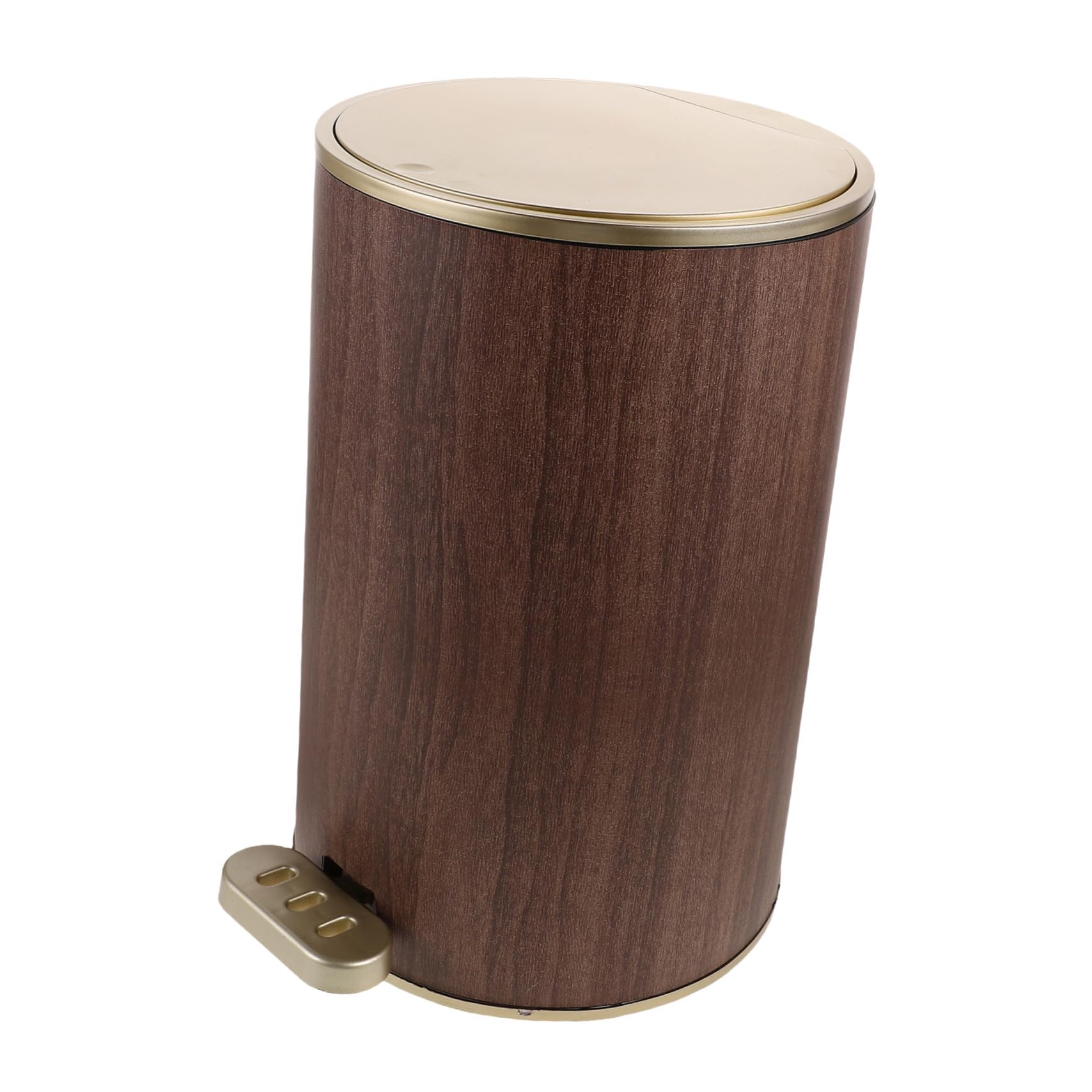 GLEAVI Poubelle Ronde Avec Couvercle à Pédale Conteneur à Déchets Pour Cuisine Salle De Bain Et Chambre Poubelle De Maison Fonctionnelle Et Design Rétro