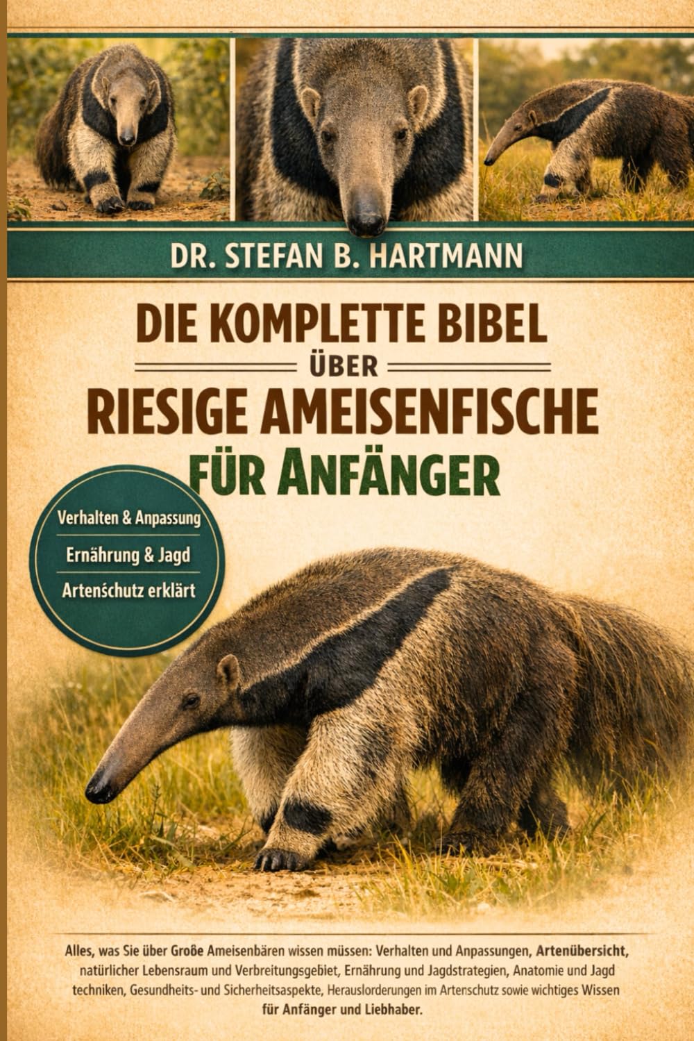 DIE KOMPLETTE BIBEL ÜBER RIESIGE AMEISENFISCHE FÜR ANFÄNGER: Alles, was Sie über Große Ameisenbären wissen müssen: Verhalten und Anpassungen, ... für Anfänger und Liebhaber.
