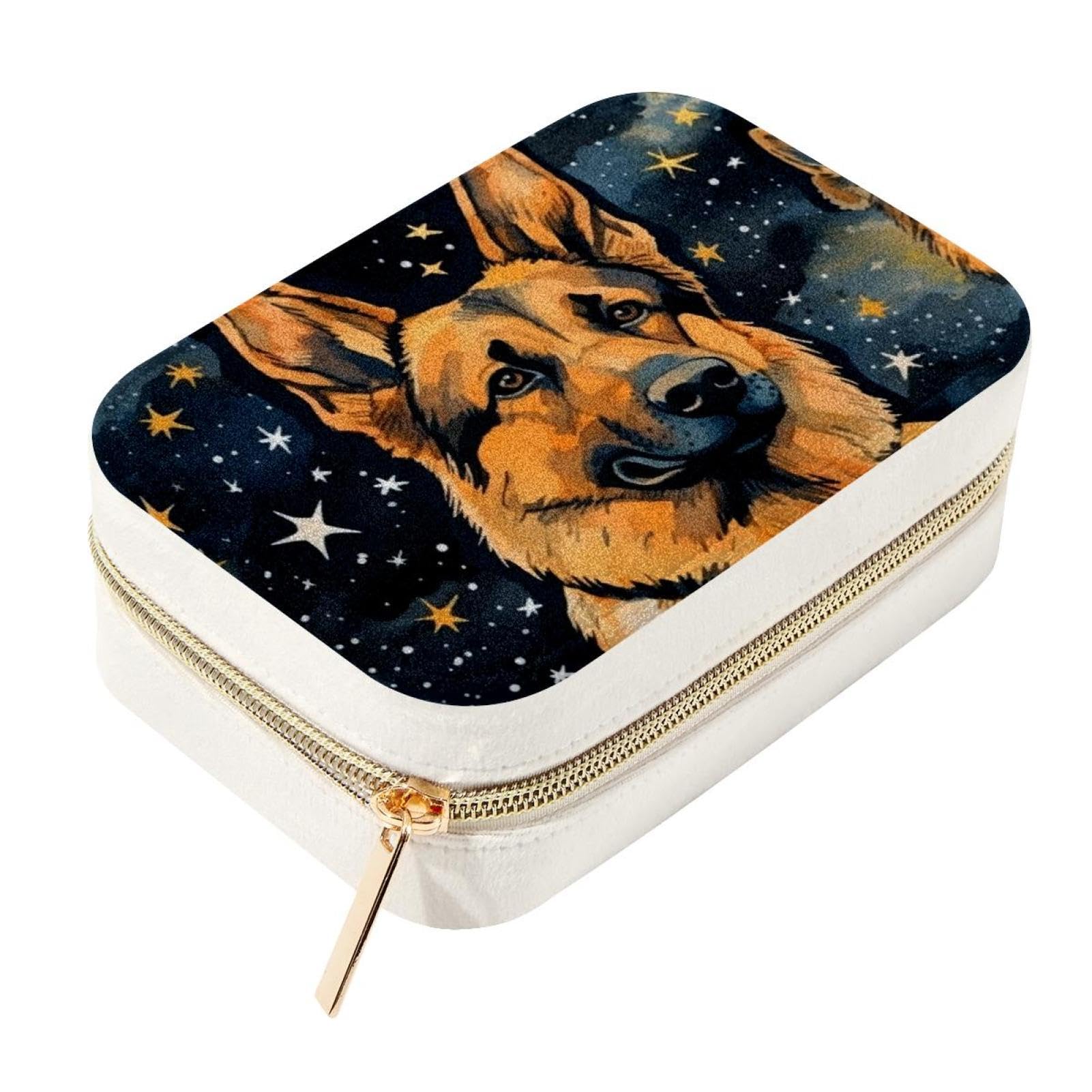 Boîte à bijoux Collie spacieuse avec tiroirs de rangement modulables