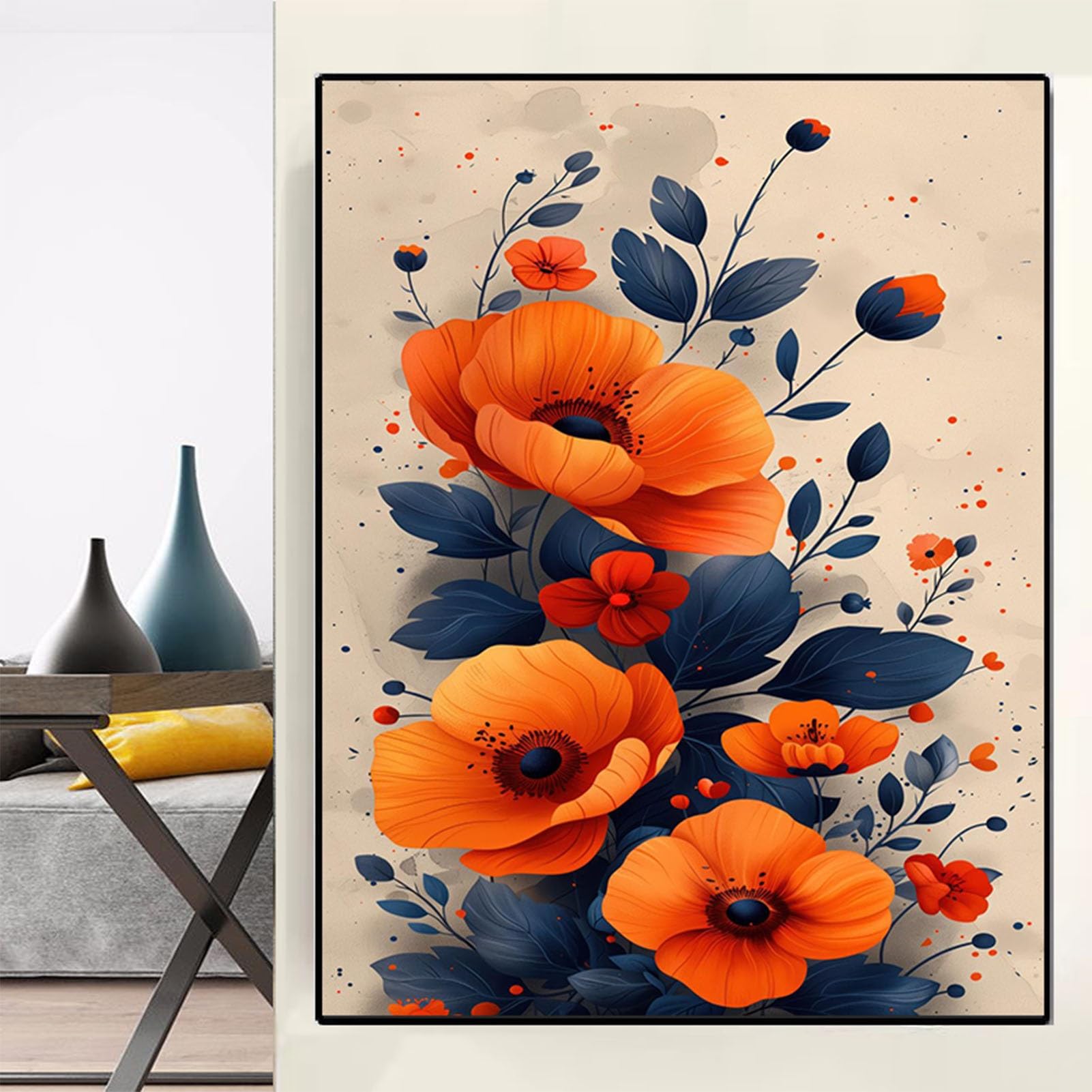 Pittura Decorativa Scatola Contatori Apri Sinistra Copri Quadro Elettrico Pannello Protezione Decorazione Parete Caratteristica Sala Pranzo(B,40x50cm)