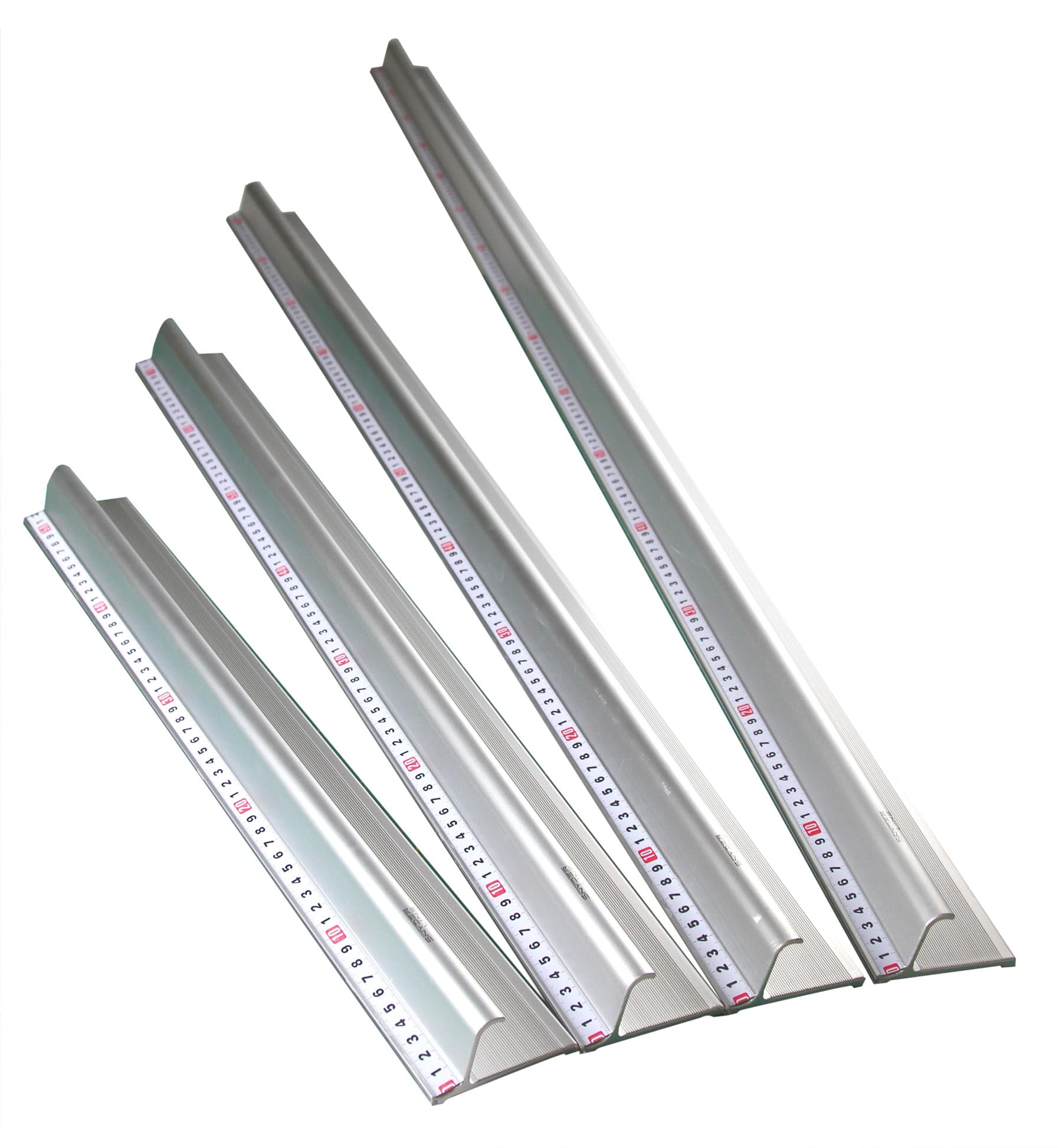 Righello da taglio professionale Zero 100 cm/1000 mm, in alluminio, scala da 0 cm, antiscivolo, bordo in acciaio, impugnatura, ufficio, officina e modellismo