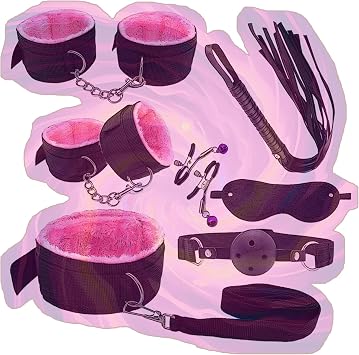 7pcs Bedroom Practice Protection Kit for Men and Women, Sports Accessories for Crazy Party -USLC004Z Pink, BGeneral