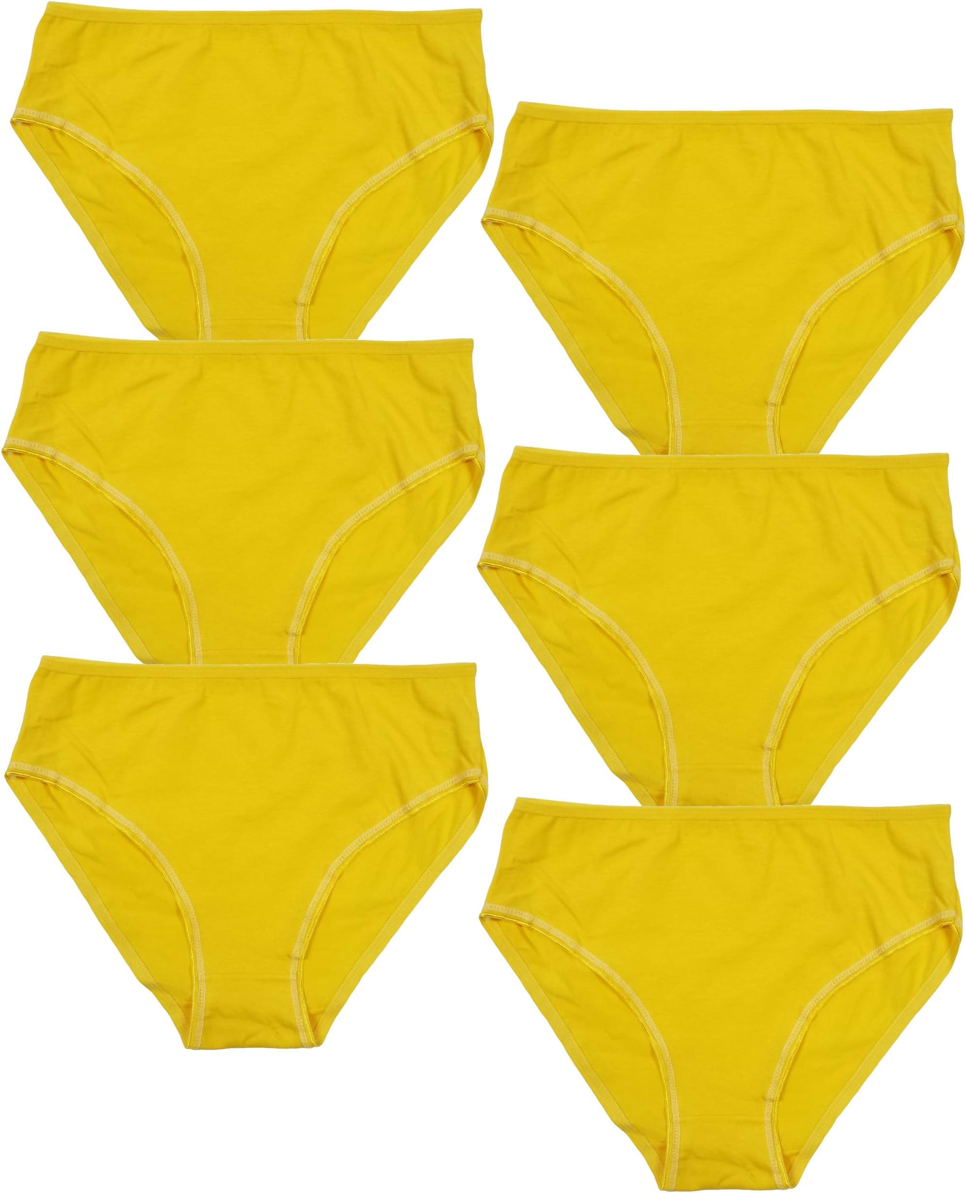 Womens' Cotton Bikini Panties (6 Pack)