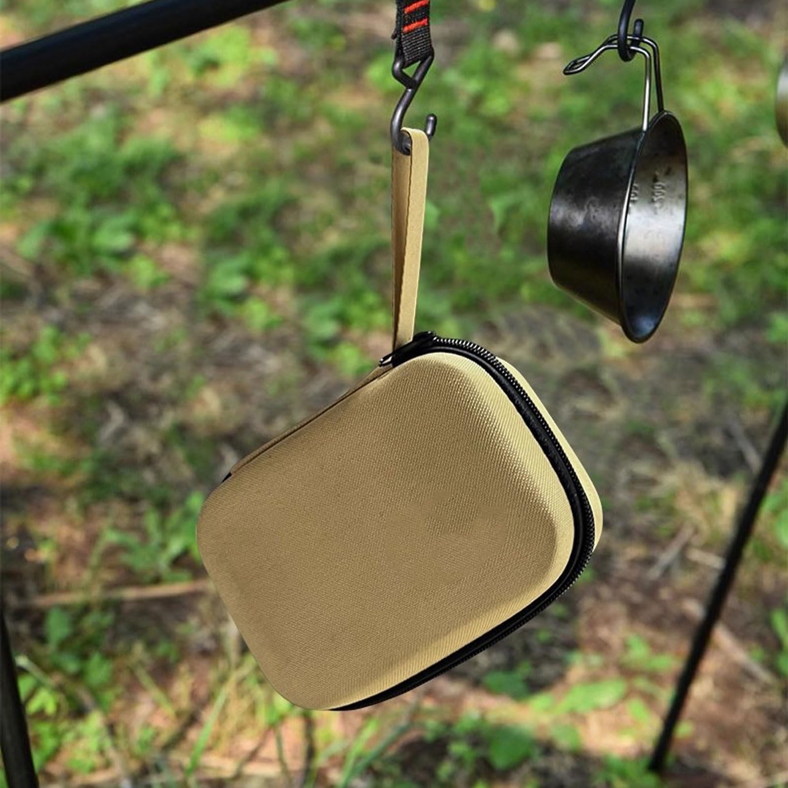 Contenitore per Uova da Esterno con 12 Griglie, Portauova Portatile Antiurto con Borsa con Cerniera e Slot Dedicati, per Campeggio, Picnic, Viaggi, Uso Domestico