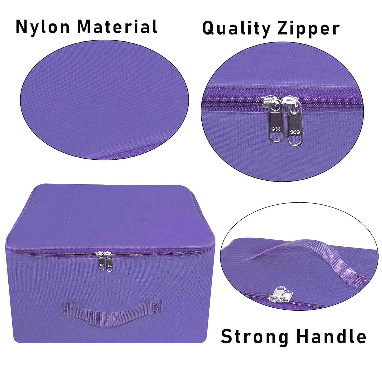 Storite 5 Pack Nylon Wardrobe Bag Underbed Cloth Storage Organizer Bag 1