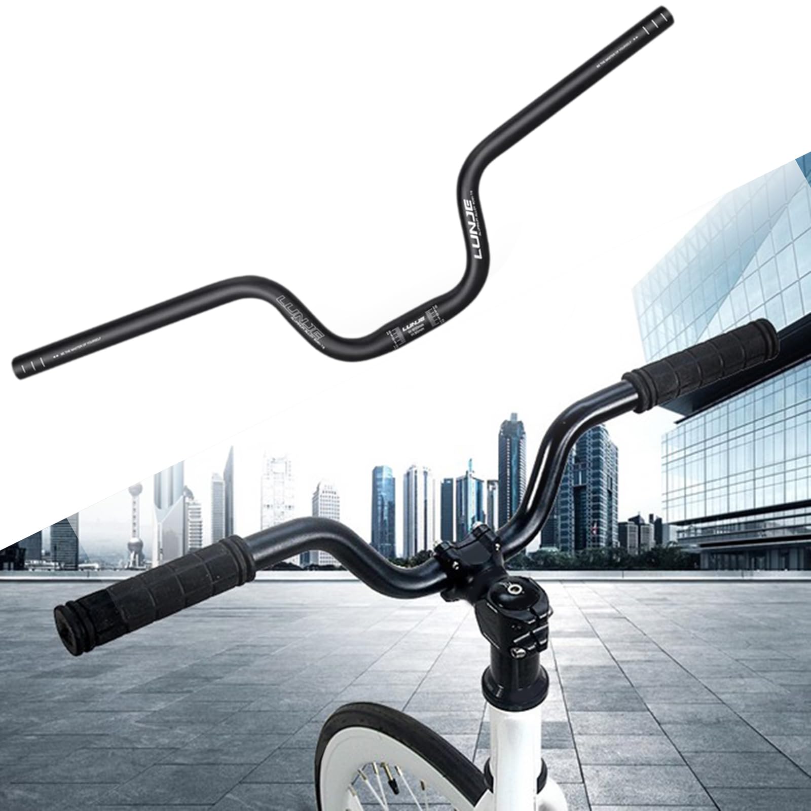 Amazon.co.jp: PEWETE 自転車ライザーバー 25.4mm アルミ合金 MTB