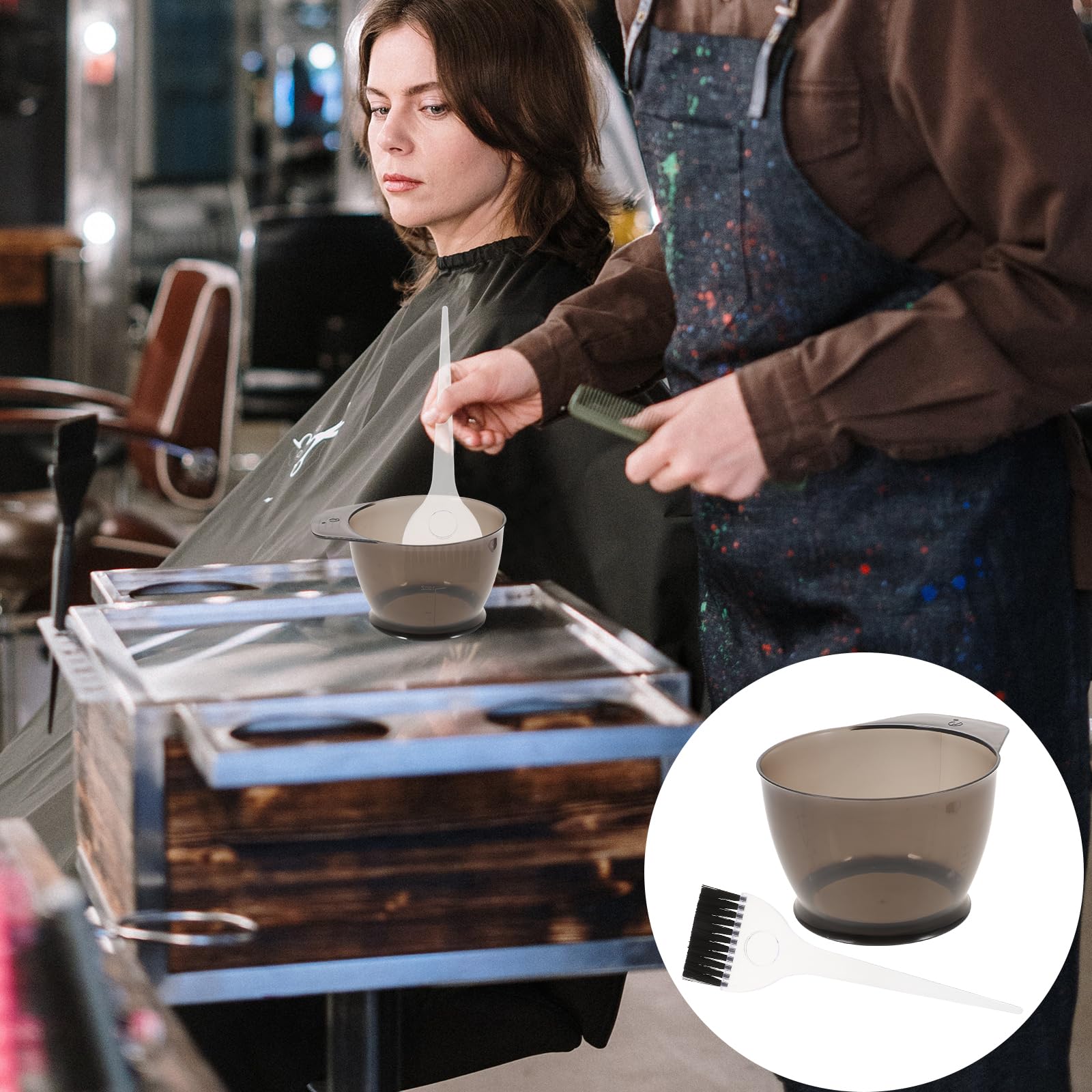 Profesjonalny zestaw do farbowania włosów w salonie fryzjerskim, zestaw do farbowania włosów, olejki do włosów, narzędzia z miską do barwienia i farbowaniem, salon DIY