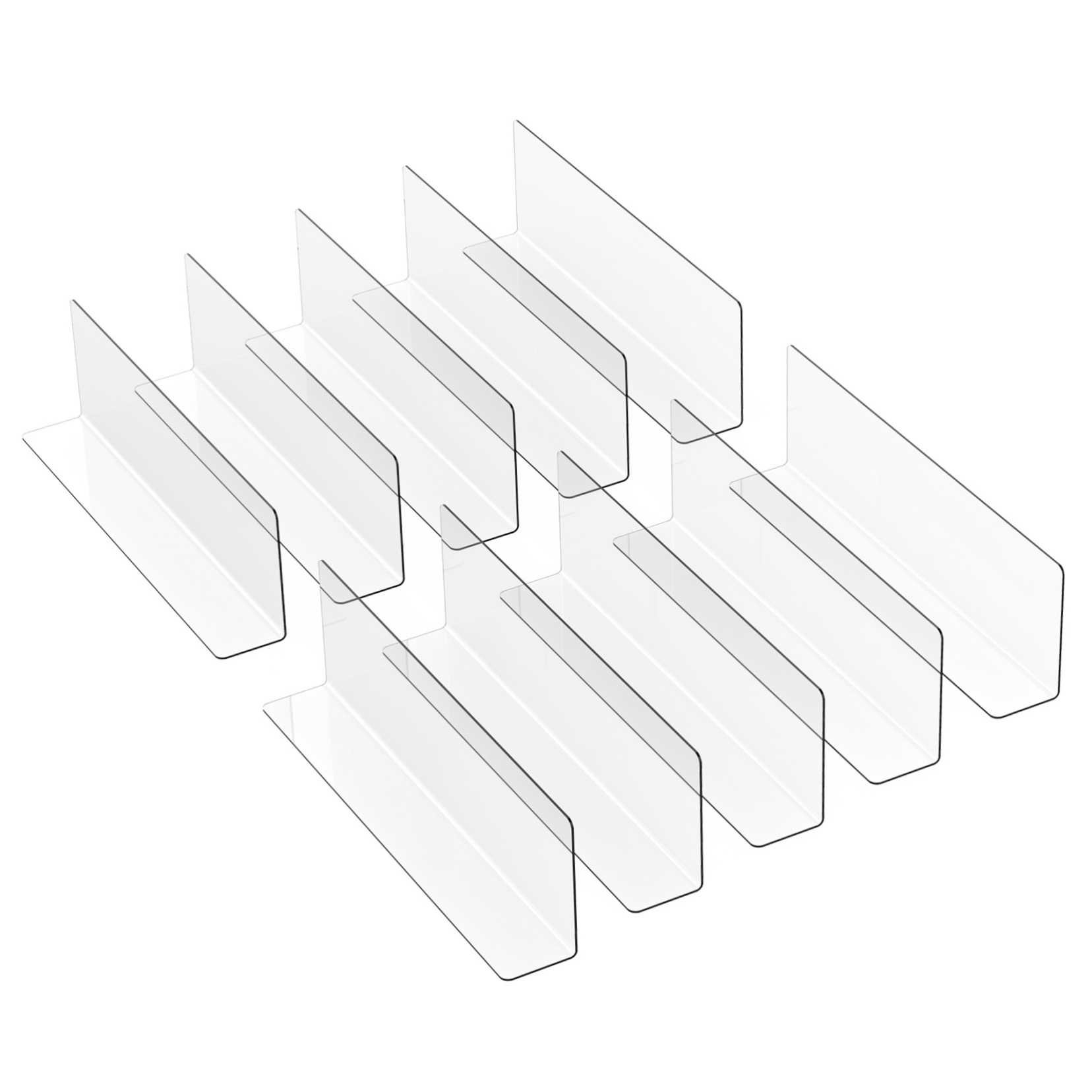 Clear Dividers For Shelves Clip Strip Shelf Dividers Pack Of 50 For ...