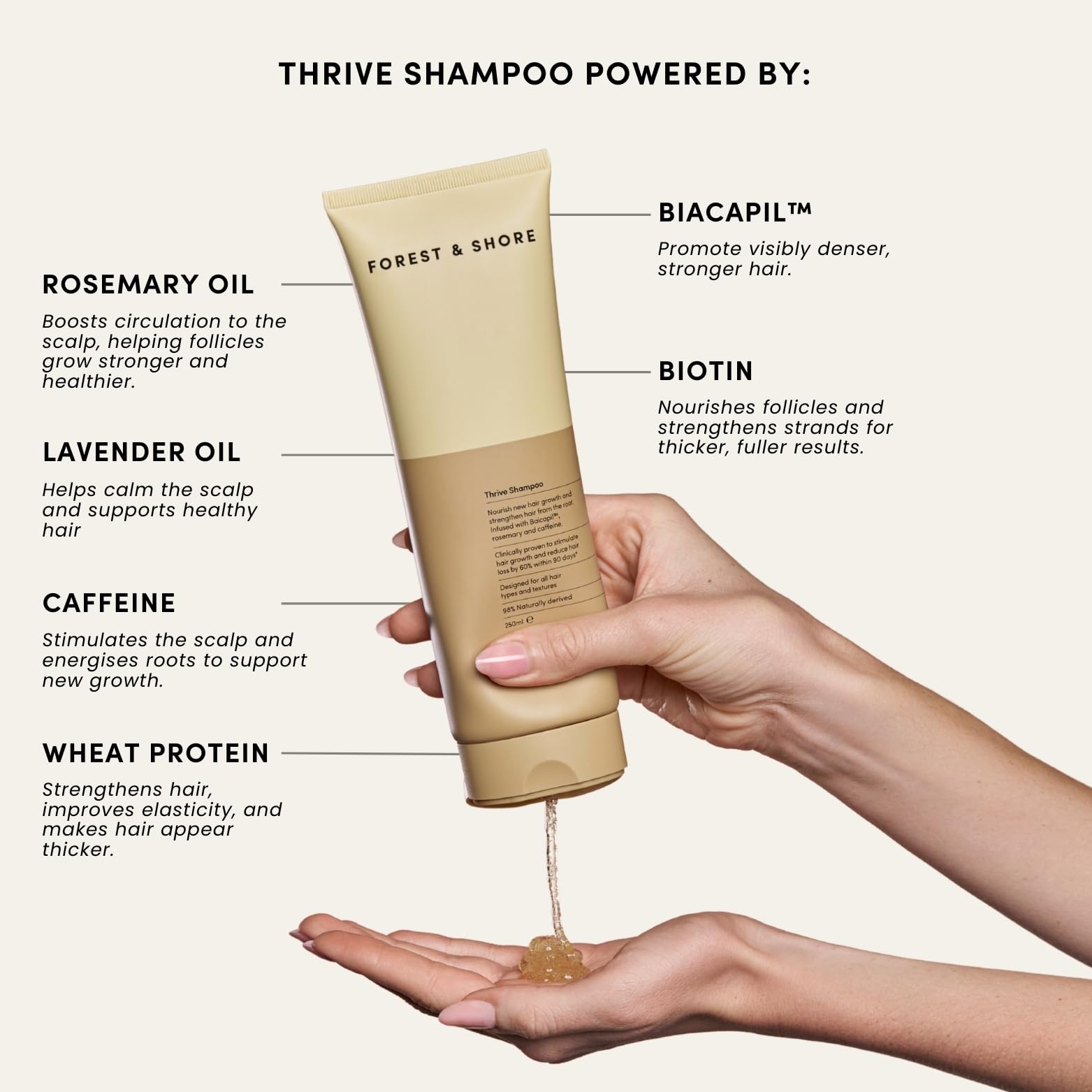 Hair Growth Shampoo and condtioner Set (500 ml, shampoo e balsamo per la crescita dei capelli)