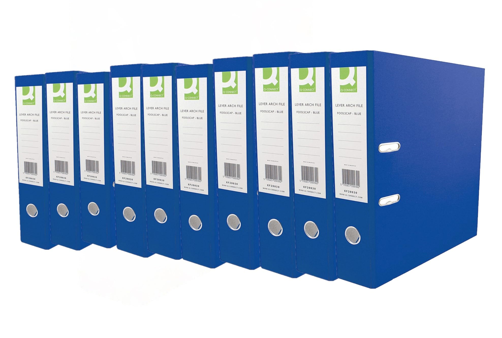 Q-Connect KF20020 Lever Arch File Polypropylene, Blue, 70 mm, A4