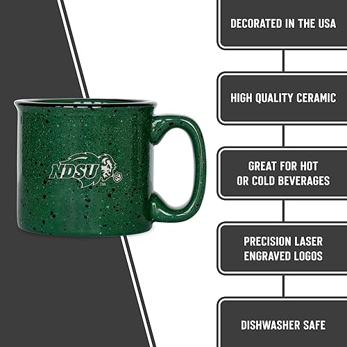 Miniatura 72 de Rico Industries NCAA Utah Utes - Taza de café personalizada de 12 onzas con logotipo grabado con láser profundo, taza de cerámica para acampar con