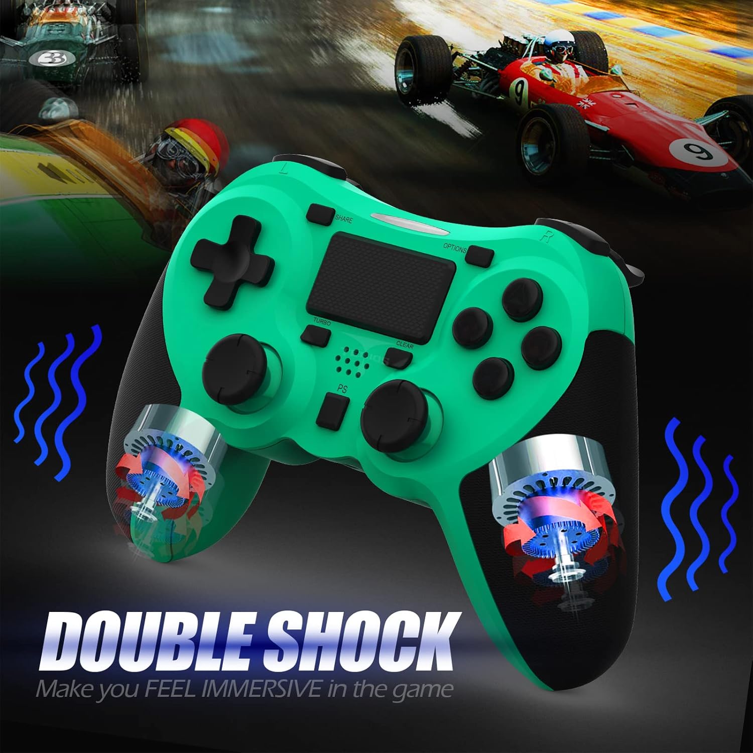 Controller showing double shock vibration