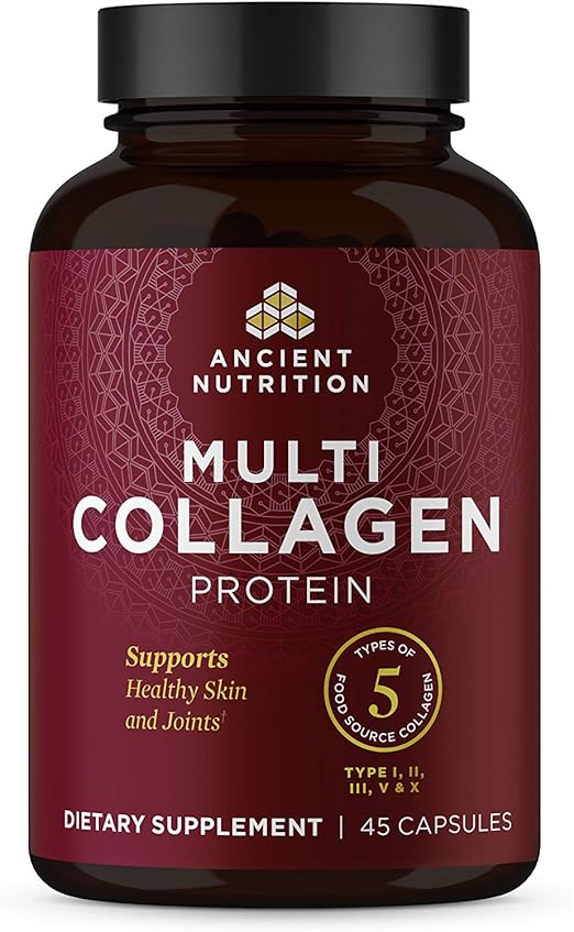Ancient Nutrition Multi Collagen Protein Capsules, Supplement Supports