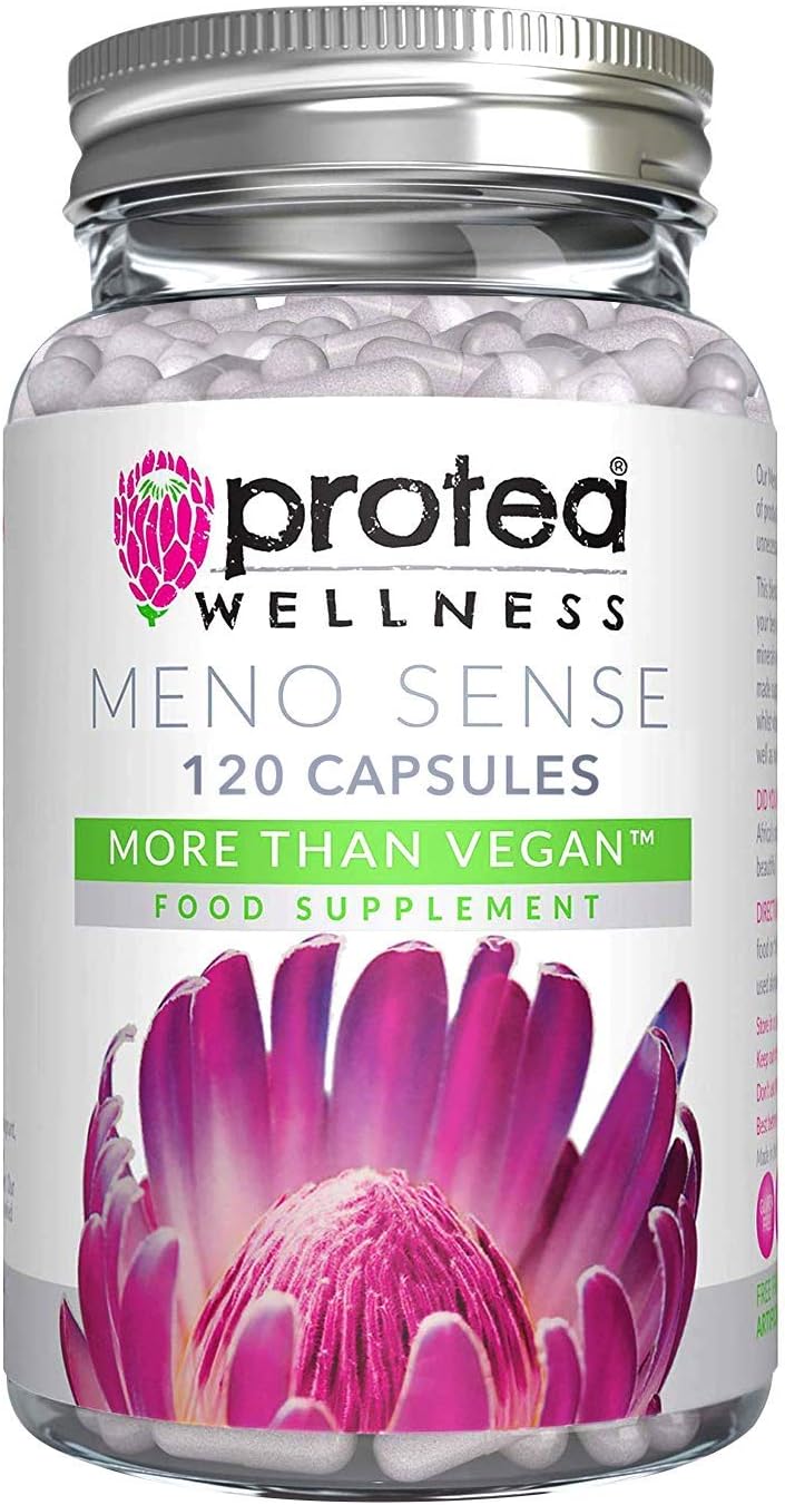 Menopause Tablets for Women - 120 Capsules - Natural Menopause Supplements - Hot Flushes Relief - Rebalance Hormones & Support Lady Health - Contains Vitamins B5 & B6, Ginseng & Kelp