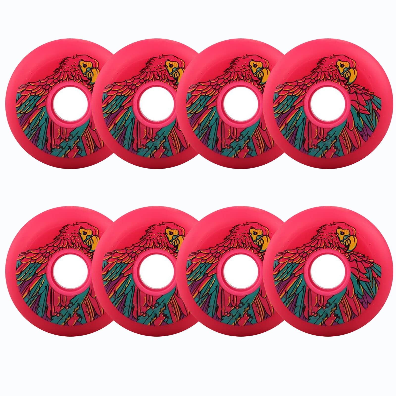 Ruote Ricambio Pattini in Linea, 8 Pezzi 72mm 76mm 80mm Ruote Ricambio Pattini in Linea Silenziose PU Lunga Durata 83A Senza Cuscinetto