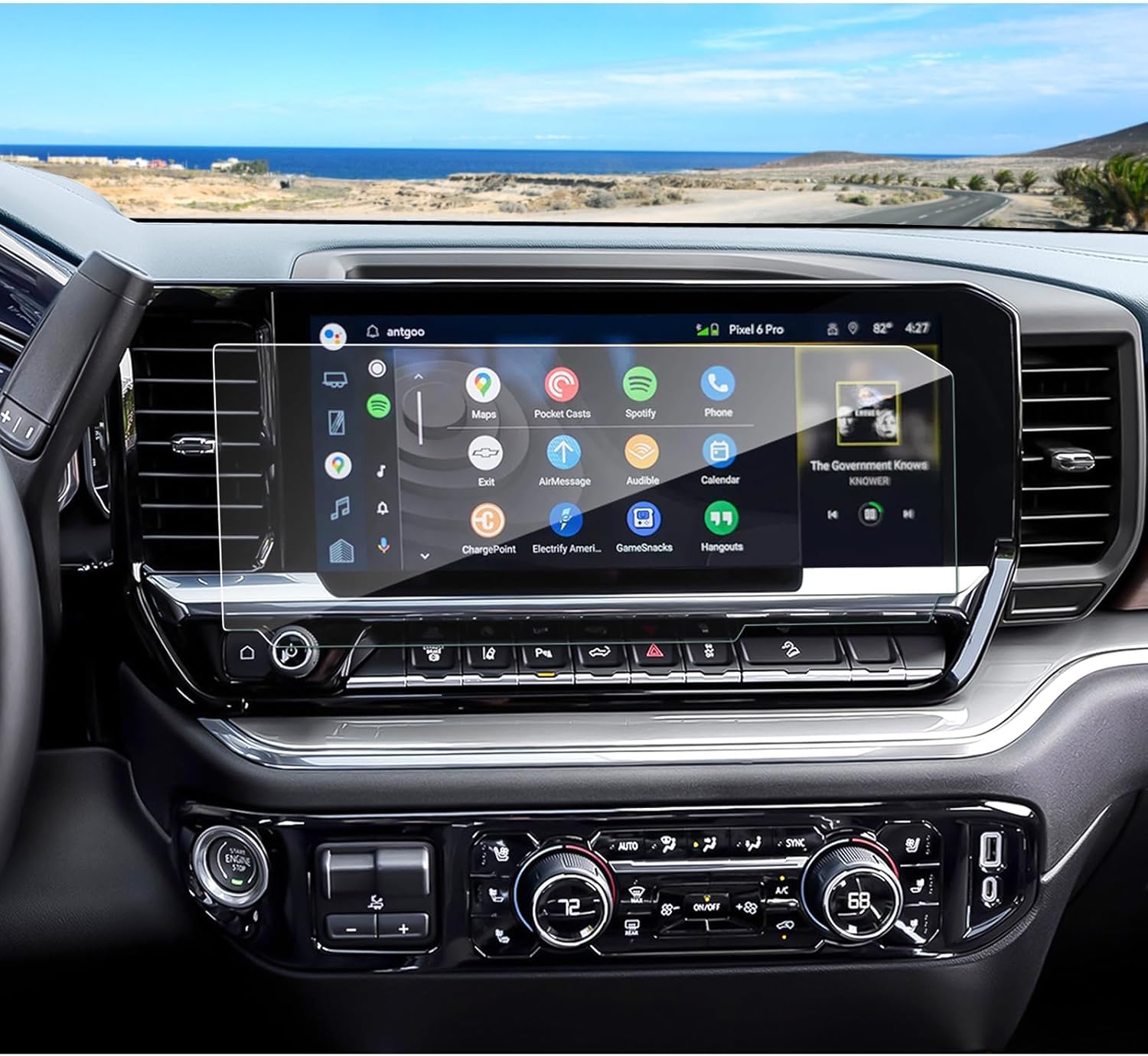 (2Pack) Coleya 2022-2026 Silverado 1500/2500HD/3500HD Screen Protector for (13.4Inch Navi&12.3Inch Dash) (LT/RST/ZR2/LTZ/LT Trail Boss/High Country), 9H Tempered Glass 2025 Chevy Silverado Accessories