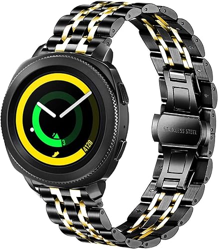 Miniatura 7 de Correa compatible con Samsung Galaxy Watch 66 ClassicGalaxy Watch 55 Pro  44 Classic  3 1.614 in  Active 2, correa de repuesto de metal de acero