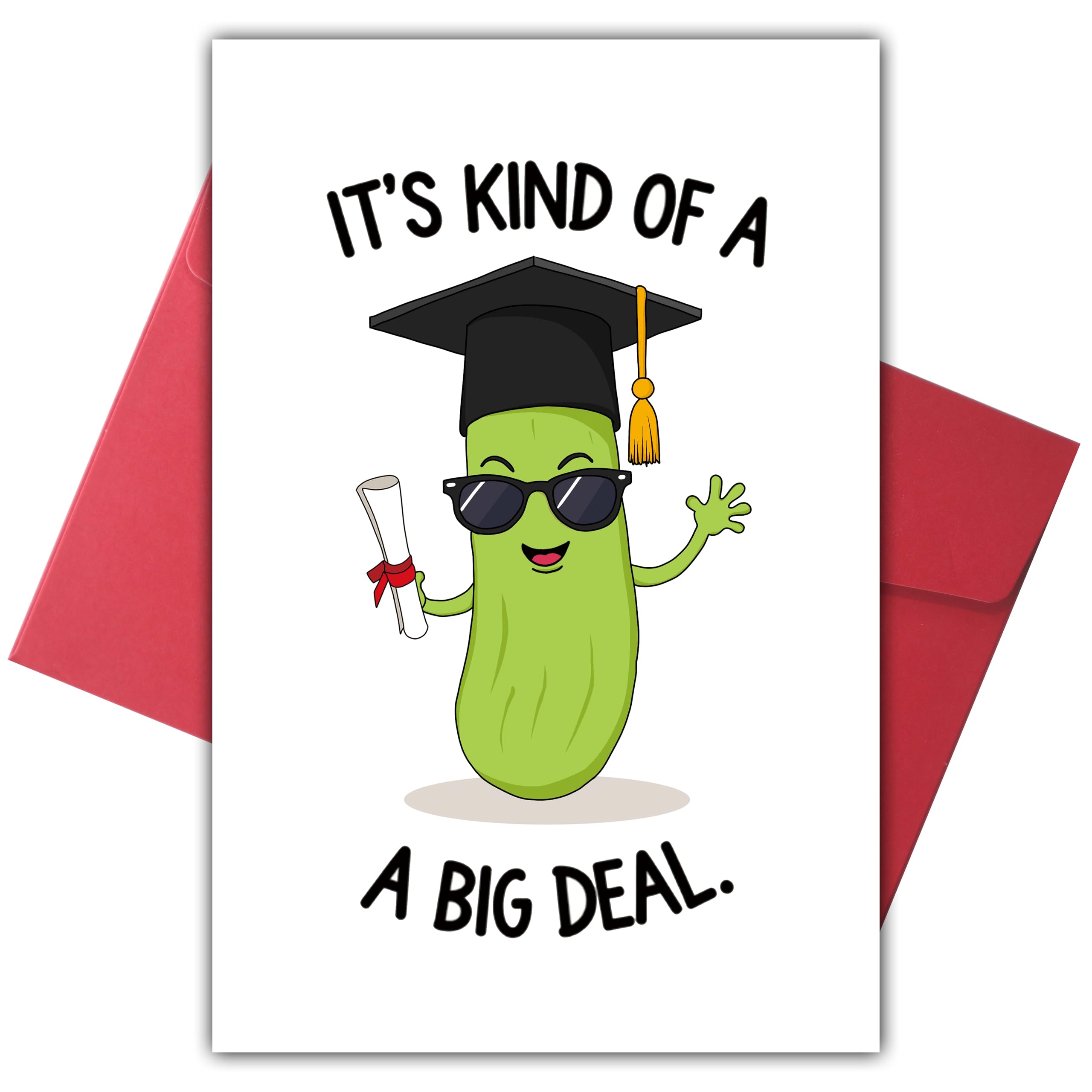 Bewoow Funny Graduation Card for Men Women, Naughty Graduation Gift for Daughter Son, It’s Kind of a Big Deal Card