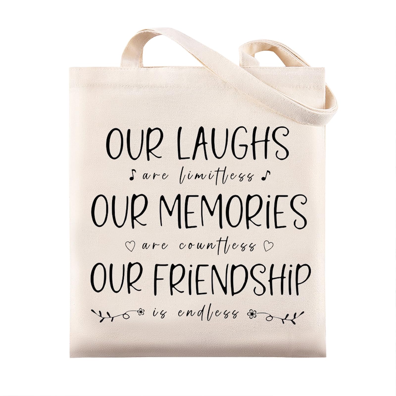 Glowave Friendship Gifts for Women Tote Best Friends Birthday Gift for Canvas Grocery Bag Cloth Cotton Shoulder Handbags