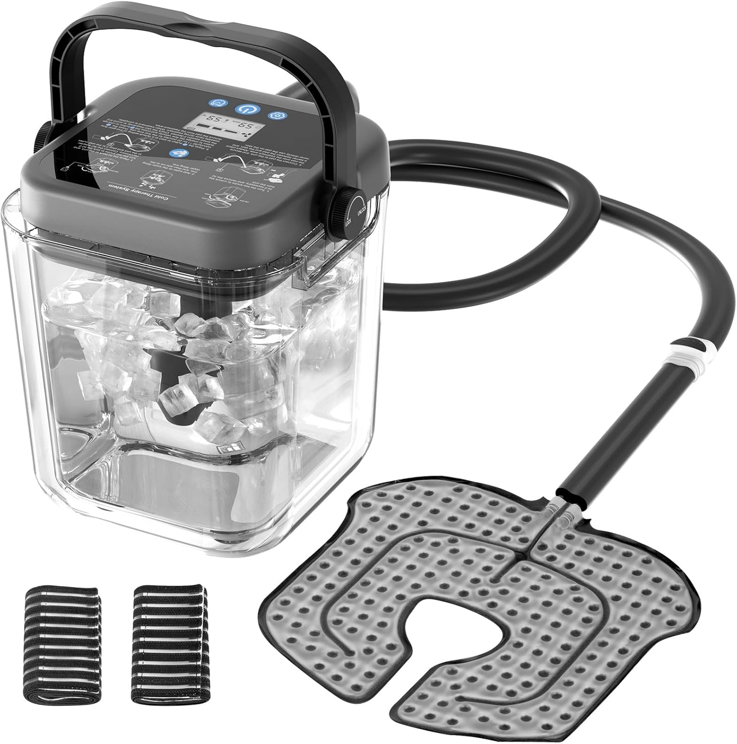 Ice Machine for Knee After Surgery, Cold Therapy Machine with Rechargeable Battery, Wireless Cryotherapy System for Knee Replacement Post-Surgery Recovery