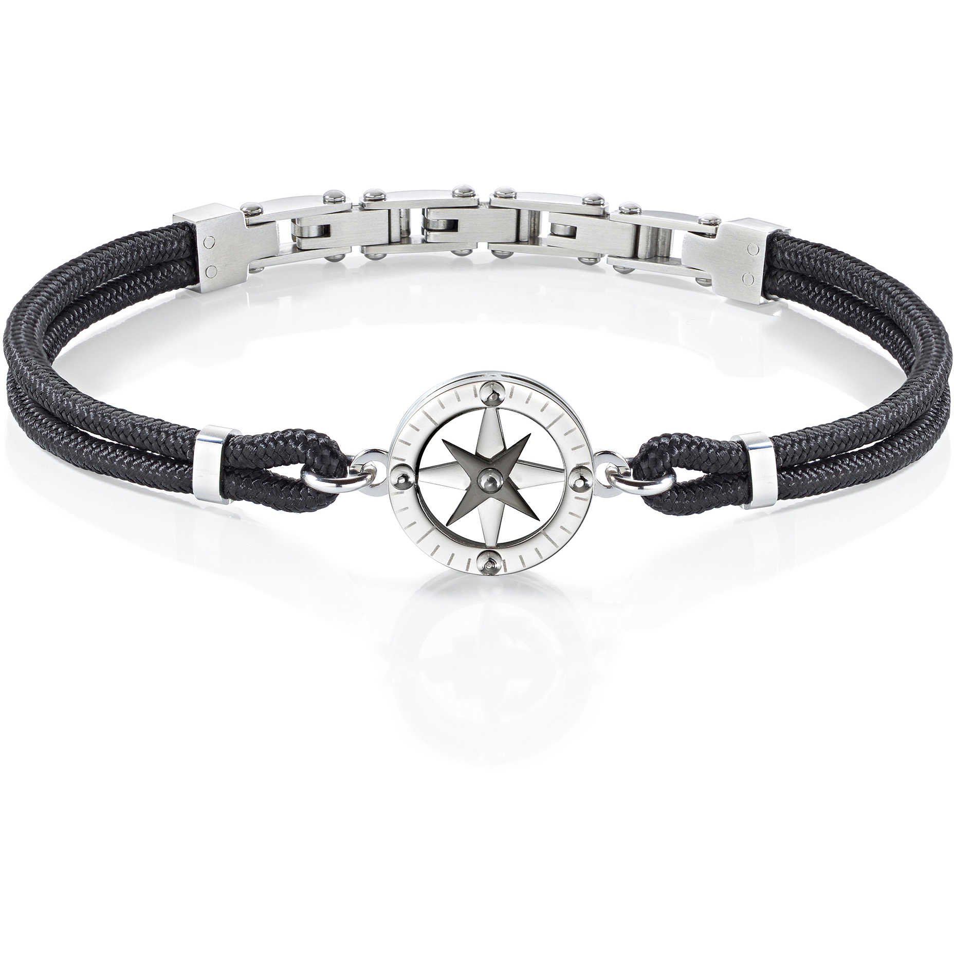 Morellato Bracciale da uomo, Collezione VERSILIA, in acciaio, nylon - SAHB07