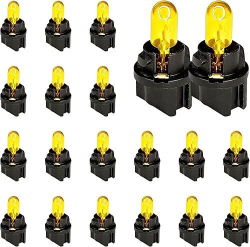 Miniatura 7 de 20 piezas T5 17 57 86 Kits de bombillas de halogénuro para panel de instrumentos, luz de tablero de 12V para interior de automóvil, bombilla de