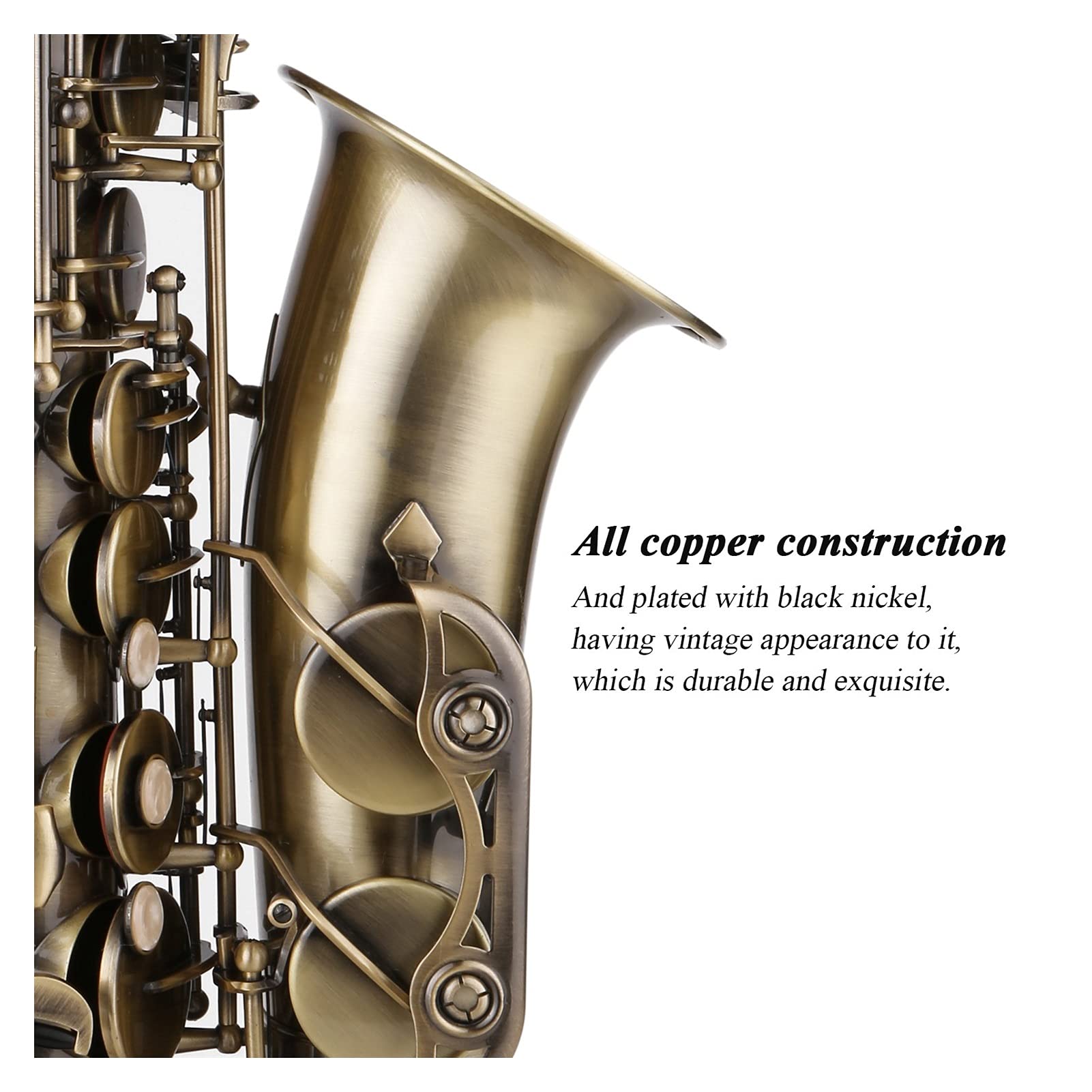 Brass Saxophon Es-Altsaxophon Messing Lackiert Gold Es-Saxophon Holzblasinstrumente Mit Koffer Halsriemen Mundstück Saxophon Blasinstrument