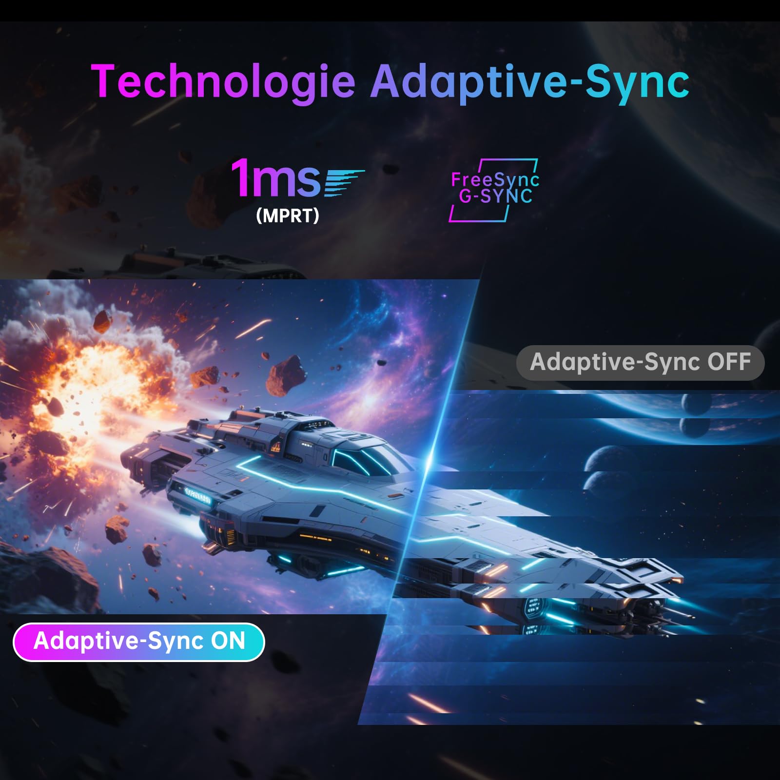 KTC Ecran Gaming 4K 27 Pouces, Double Mode 4K@160Hz / FHD@320Hz Changement Transparent, Panneau IPS Rapide, 1ms, HDR400, Adaptive Sync, 125% sRGB, 97% DCI-P3, ΔE<2, USB C 90W, KVM, H27P6