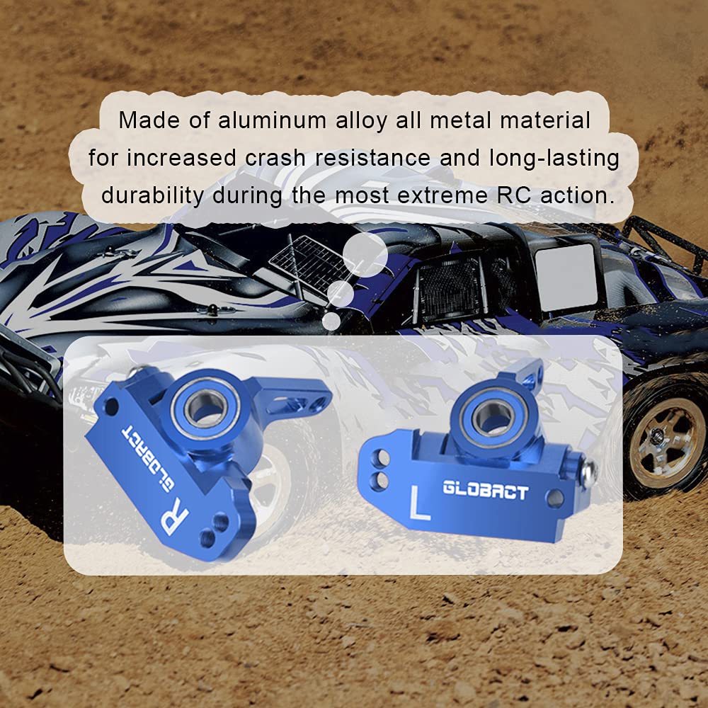 INTEGY CNC Aluminum Caster Blocks For Traxxas Rustler 4X4 & Slash 4X4 LCG – Blue