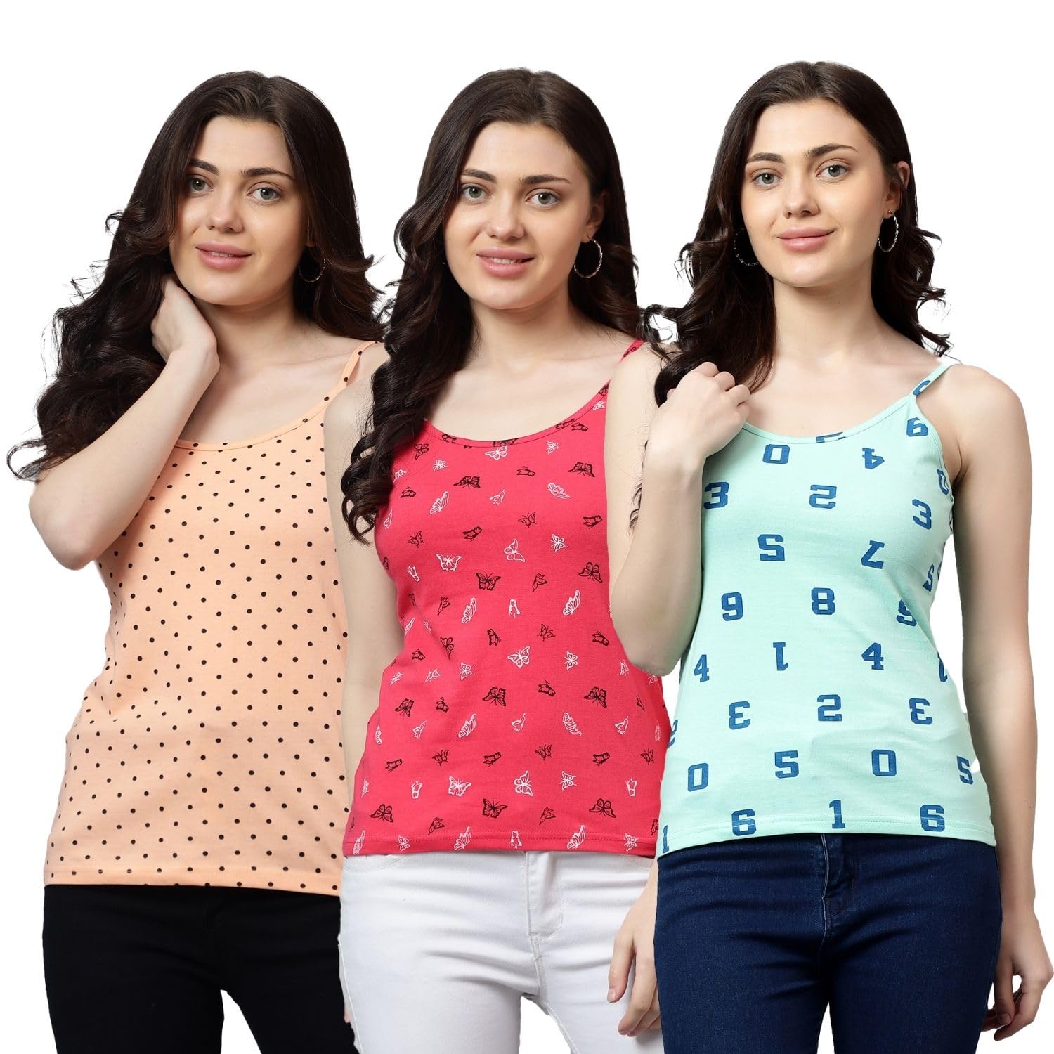 diaz Women's Premium Cotton Tank Top-Pack of 3-picture-19