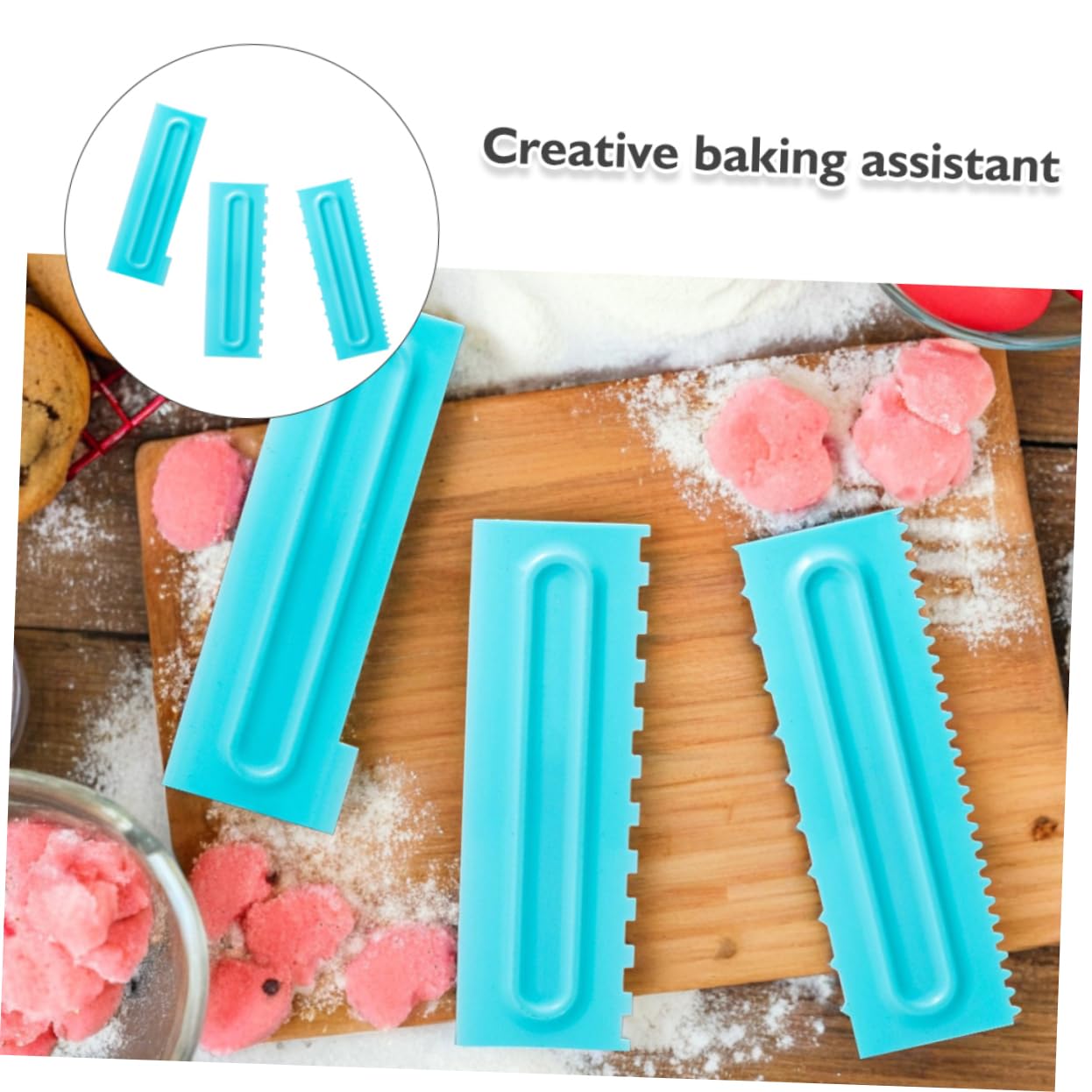 LIFKOME 9 Stück Teiliges Cake Smoother aus Stabilem PP Vielseitige Kanten und Oberflächenglätter für Fondant und Creme Präzise Backwerkzeuge für Glatte Kuchenoberflächen Beim Dekorieren