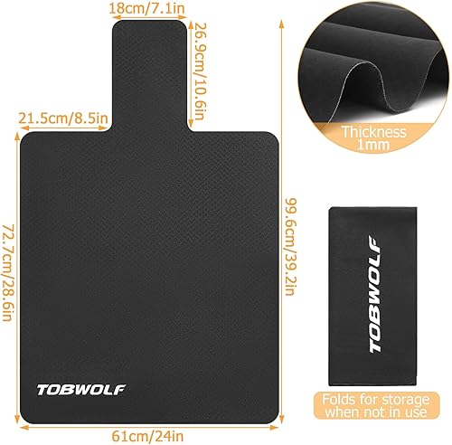 Miniatura 2 de TOBWOLF 1PCS Premium Pilates Reformer Mat Towel, 39in x 24in Non-Slip Pilates Mat Cover, Lightweight - Soft Surface - Rubber Backing, Sweat-Wicking