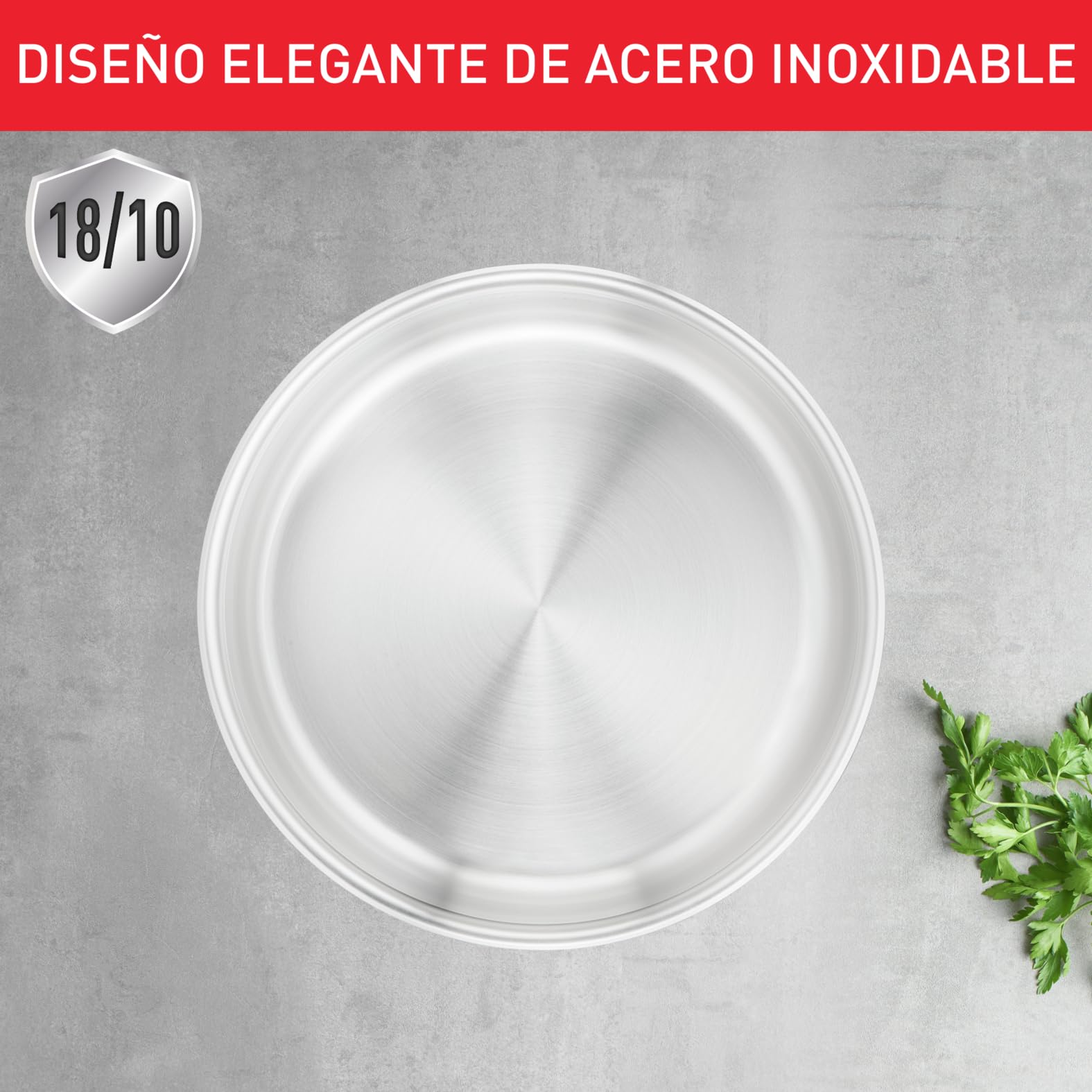 Tefal Ingenio Preference On - Juego de 2 Sartenes 24/28 cm + Mango extraíble, Apto inducción, sin antiadherente, acero inoxidable, apto lavavajillas y horno, apilables