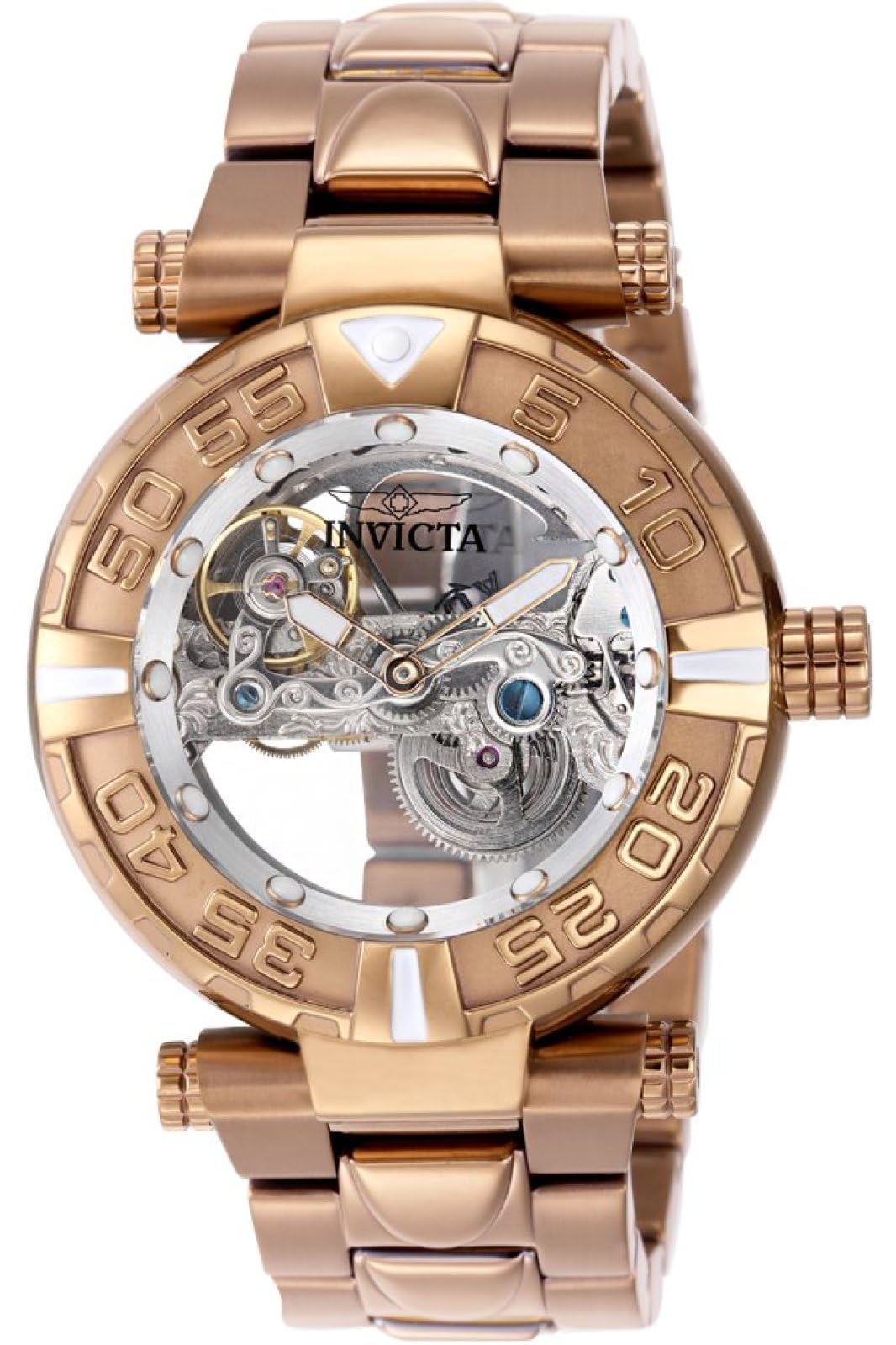 Invicta Subaqua 50787 Zegarek męski - Automatyczny mechanizm - Stal nierdzewna z Srebrną Tarcza - 47 mm