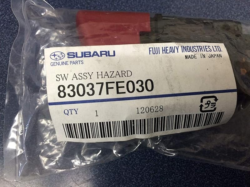 Interruptor do pisca-alerta vermelho Subaru para Impreza, WRX e STi 2002–2007 83037FE030