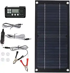 Kit de Painel Solar Com Painel Solar Monocristalino de 600 W e Controlador de Carga de 100 A para Residências, Trailers e Outras Aplicações Fora da Rede, ótimo Desempenho