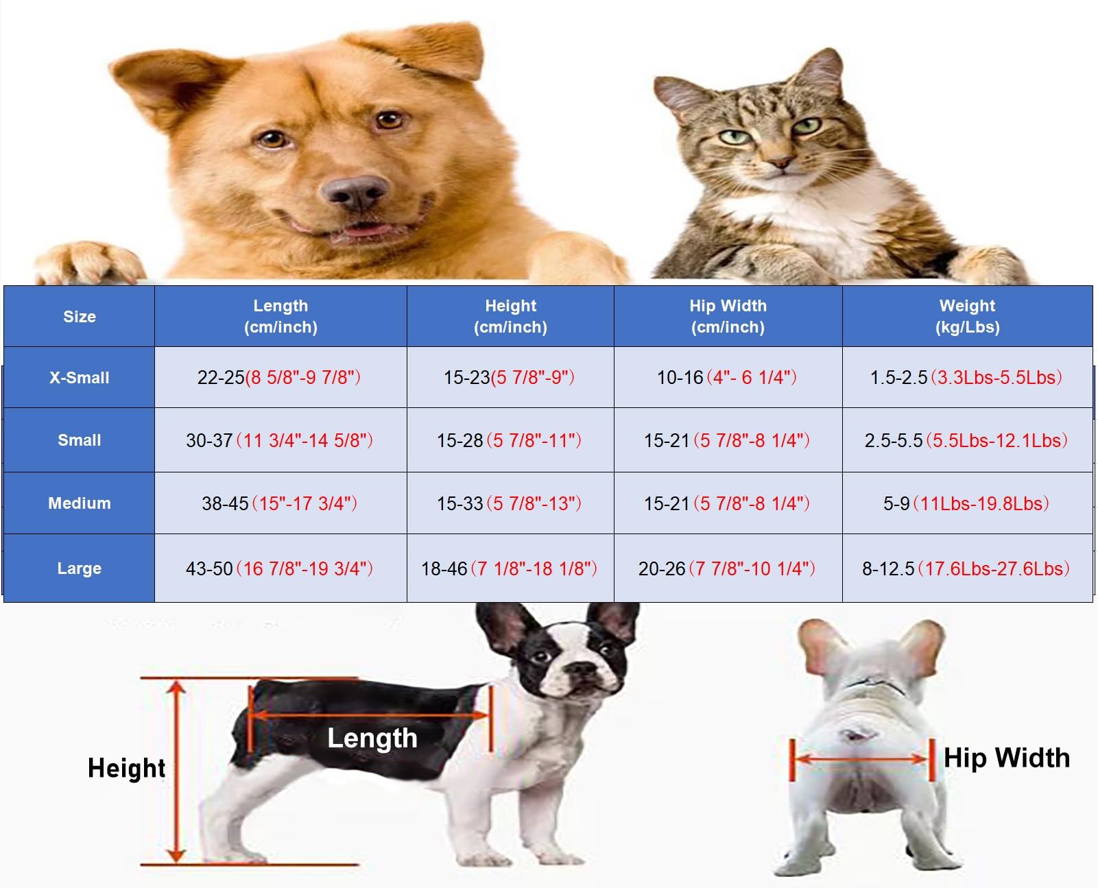 Silla de Ruedas para Perros, Silla de Ruedas Ajustable para Mascotas con Tiras Reflectantes, 2 Ruedas para Patas traseras, Carrito para Perros (XS)
