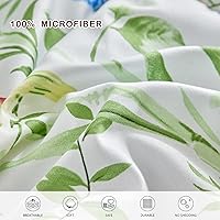 Vista 7 de Joyreap - Juego de ropa de cama tamaño individual completo en una bolsa, 6 piezas, juego de edredón floral de microfibra para todas las estaciones