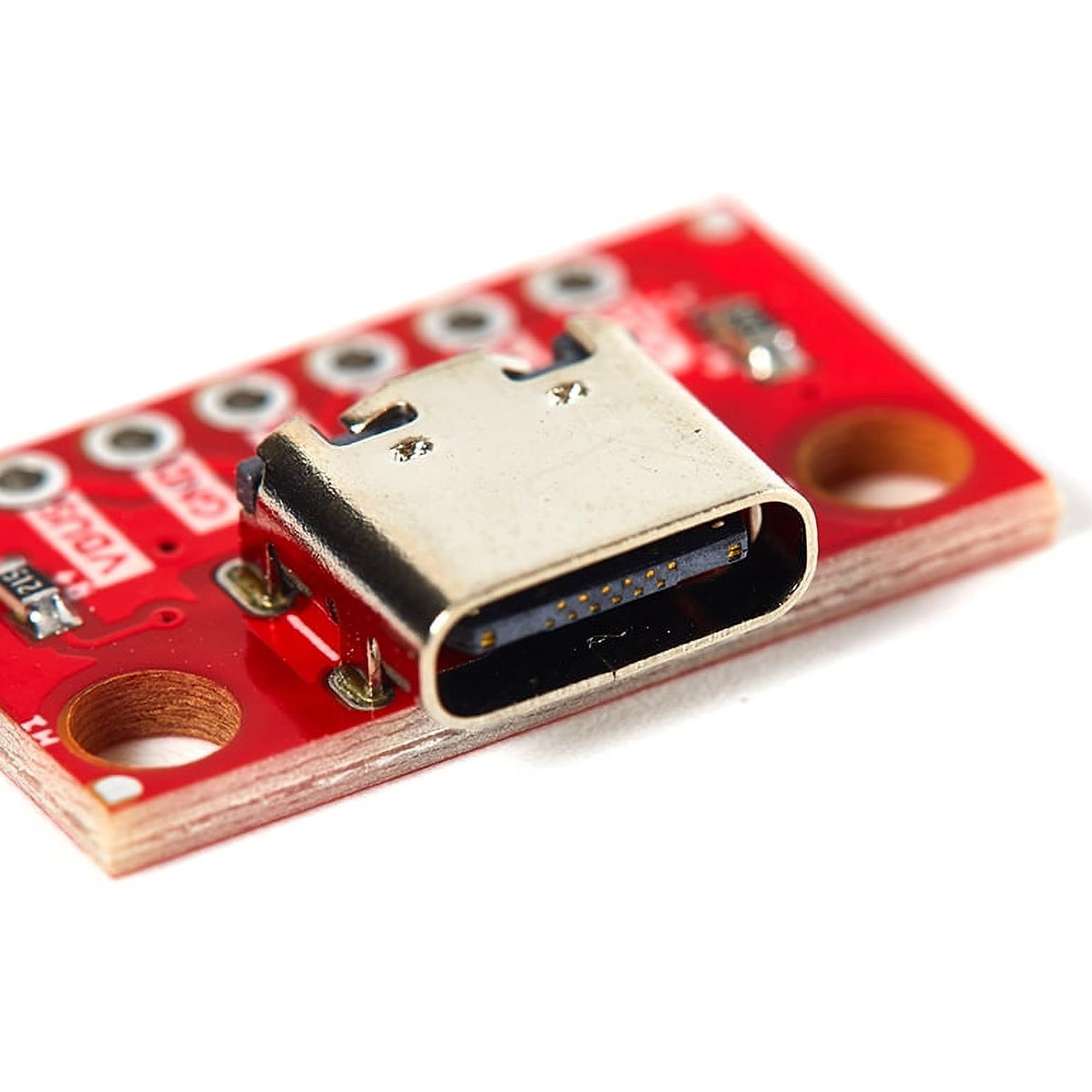 5 sztuk gniazda USB 3.1 typu C Breakout Board DIY, 6 pinów 2,54 mm USB-C BreakoutBoards DIY Breakout Board z płytką konwerterową PCB