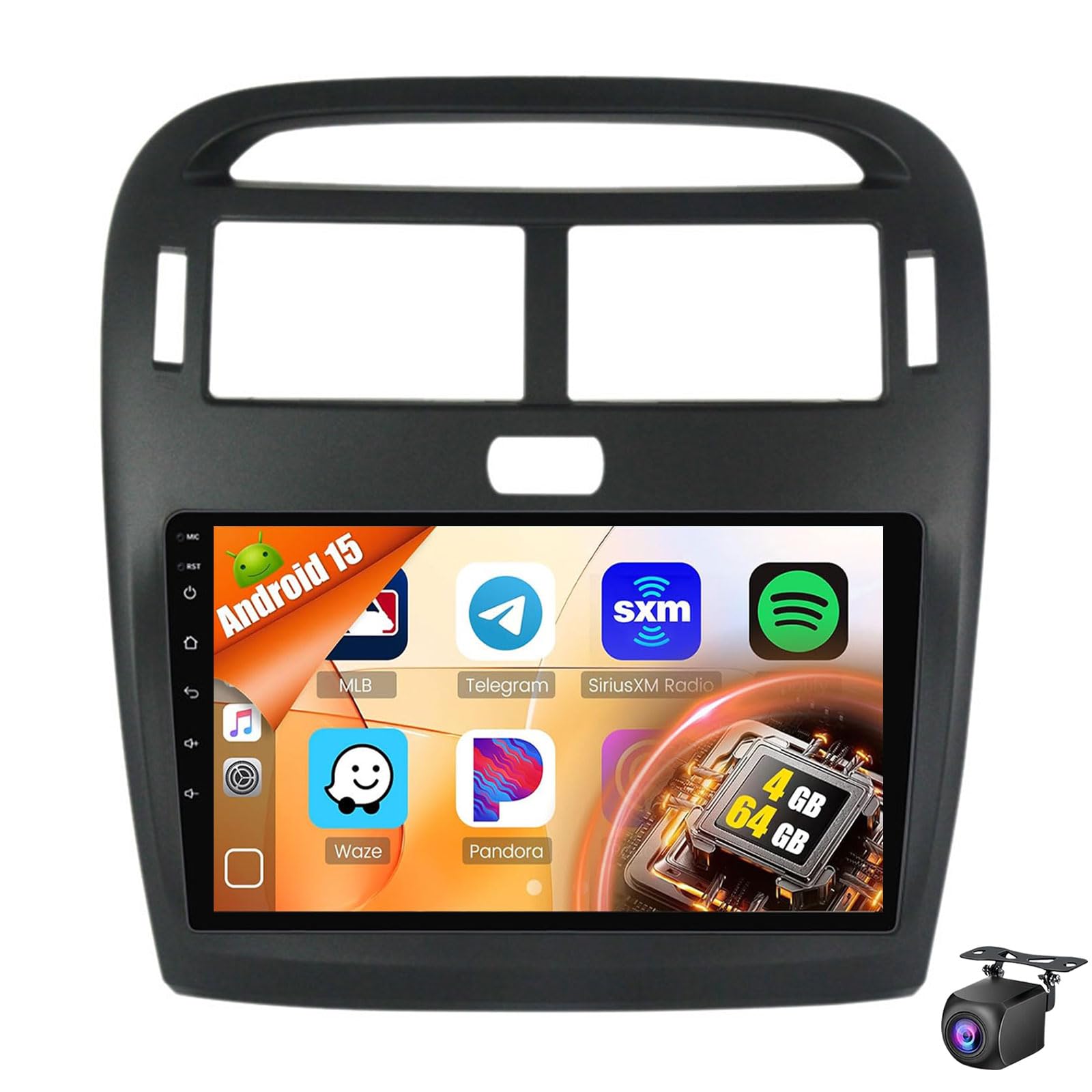 9 Inch Android 15 Car Stereo For Le-xus LS430 2000-2006 Touch Screen Radio Multimedia Player Head Unit With Carplay Android Auto GPS Navi Bluetooth WiFi FM RDS SWC AHD Backu(Size:8Core 8+256G,Color:A)