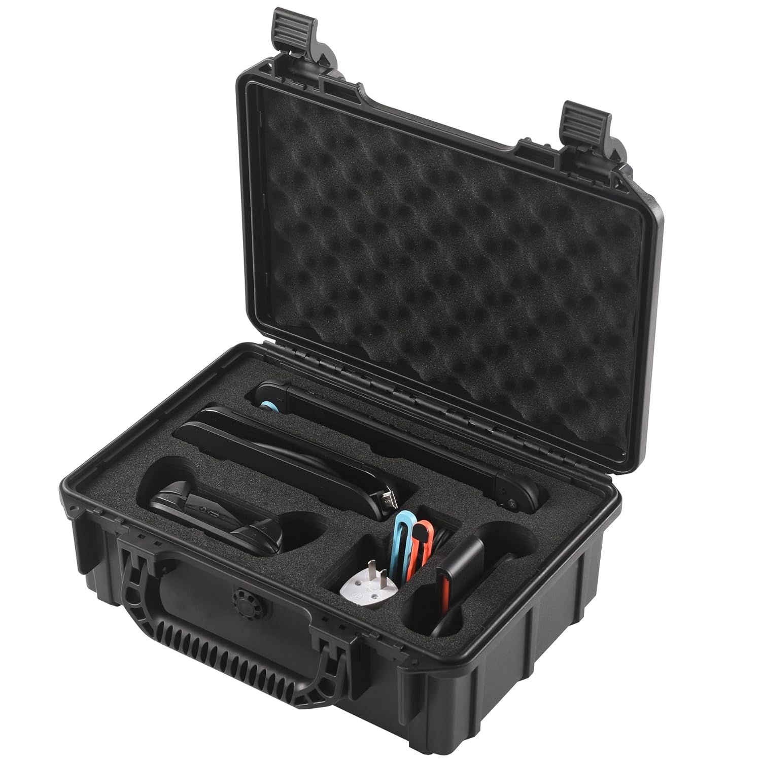 TIFFDADA Protective Hard Shell Carrying Case Compatible with Nintendo Switch 2 (2025), Waterproof Travel Bag Holds NS2 Console, Pro Controller, Dock, Joy-con Grip, Power Adapter and Other Accessories Black