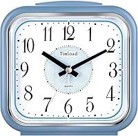 Vista 6 de Reloj despertador analógico grande de 5.5 pulgadas, silencioso, sin tictac, suave despertar, sonido de beep, volumen creciente, función