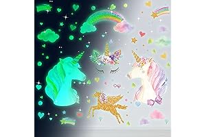 Glow in the Dark Unicorn Wall Decals