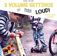 Vista 8 de Hornit Mini bocina de bicicleta y scooter con faros para niños